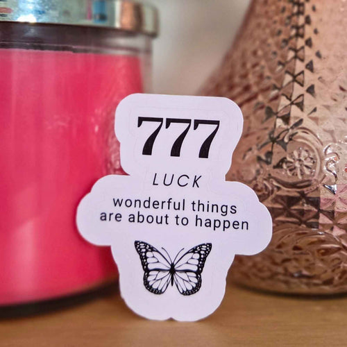 777 Luck Angel Number Sticker