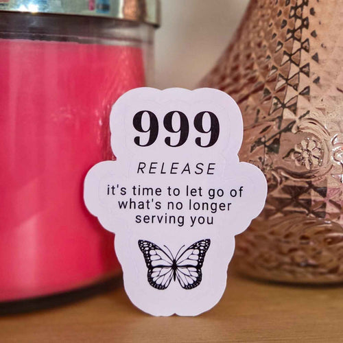 999 Release Angel Number Sticker