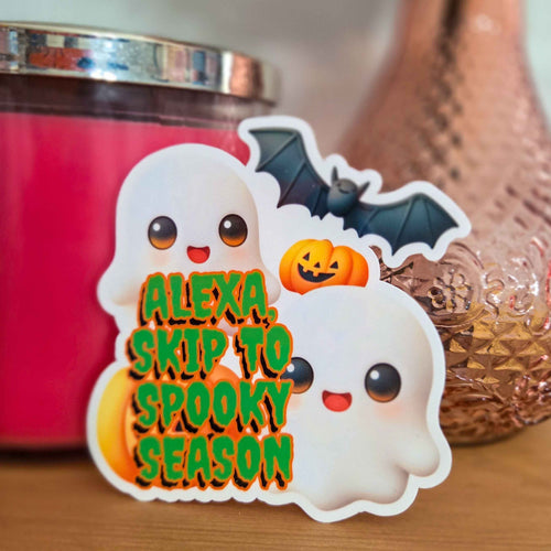 Alexa, Skip to Spooky Season Ghosts Sticker