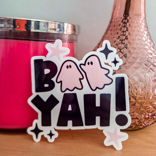 Boo Yah Ghost Sticker