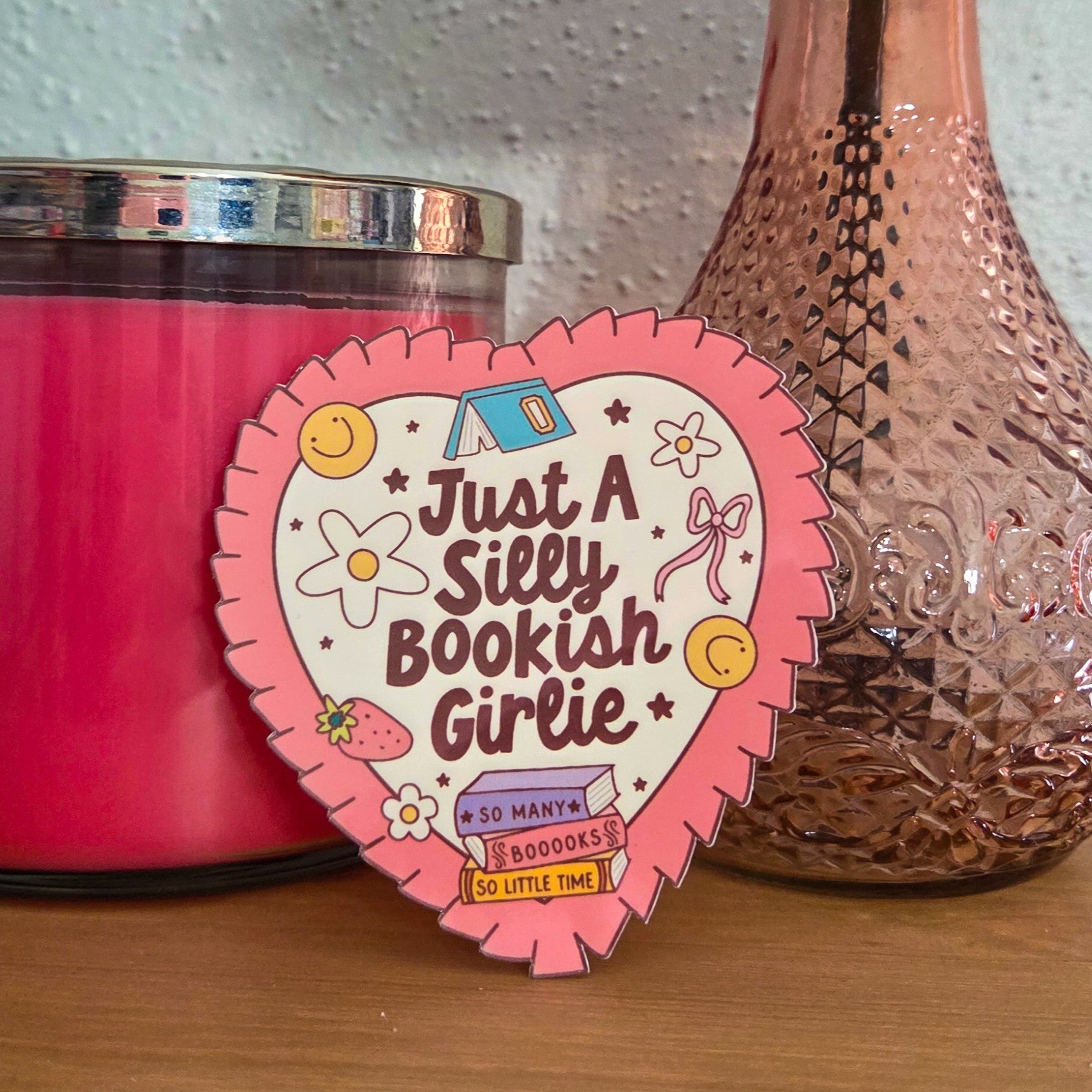 Just a Silly Bookish Girlie Sticker