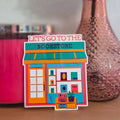 Let's Go to the Bookstore Sticker