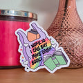 I Work So I Can Buy More Damn Books Sticker
